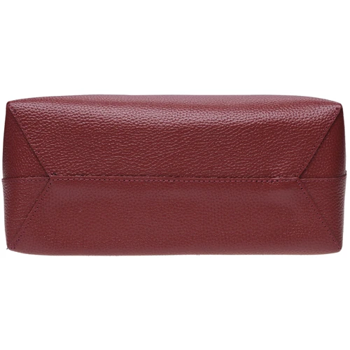 Женская сумка шоппер Ricco Grande бордовая (1L848-burgundy): Фактура Матовая, Зернистая