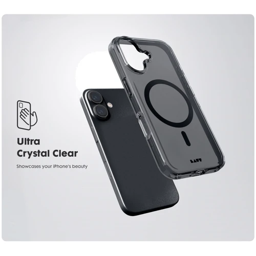 Чехол для iPhone LAUT CRYSTAL-M Transparent Black (L_IP24A_CRM_UB) for iPhone 16 фото 7