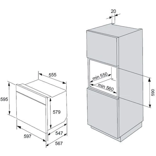 Духовой шкаф электрический Gorenje BOP737E11X: Объем, л 70