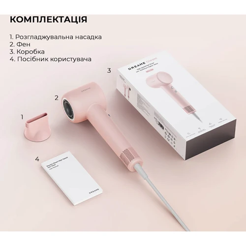 Фен Dreame Gleam Pink (AHD12A-PK): Количество скоростей 2