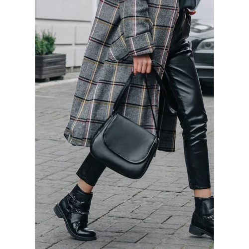 Женская сумка почтальонка Sambag Rose BZN черная (94000002): Тип Сумки