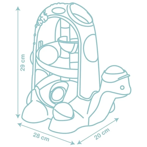 Іграшка для розвитку Smoby Little 2 в 1 Черепашка 28x20x29 см (140310): Вік 1-2.5 года