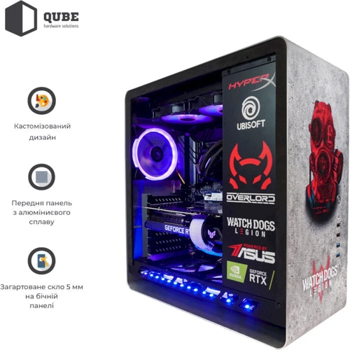 Корпус QUBE Hawk Aluminum Printed LEGION (QBX4A_WBNU3PL) фото 5