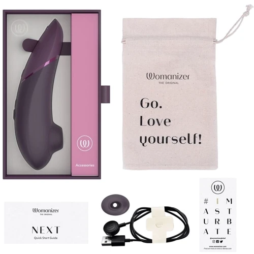 Вакуумный клиторальный стимулятор Womanizer Next Dark Purple