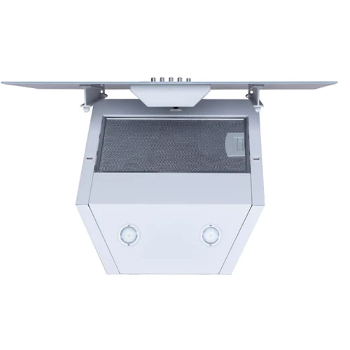 Витяжка Minola HDN 6222 WH/INOX 700 LED: Матеріал корпусу нержавіюча cталь, Скло