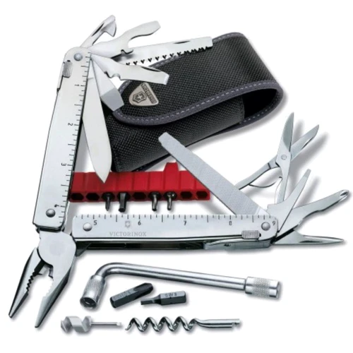 Мультитул Victorinox Swisstool X Plus 115мм/37функцій / чорний нейлоновий чохол (3.0338.N)