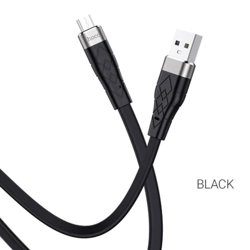 Кабель Hoco USB Cable to MicroUSB X53 2.4A 1m Black: Тип USB Cable - microUSB