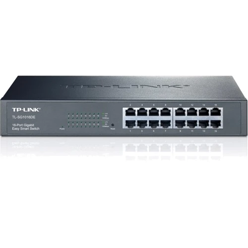 Сетевой коммутатор TP-LINK TL-SG1016DE: Порты только Gigabit Ethernet (10/100/1000)