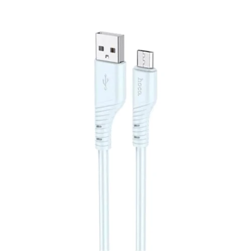 Кабель Hoco USB Cable to MicroUSB X97 Crystal 2.4A 1m Light Blue