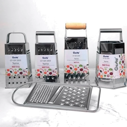 Терка Gusto GT-GR-1001 Metal плоская односторонняя (126975)