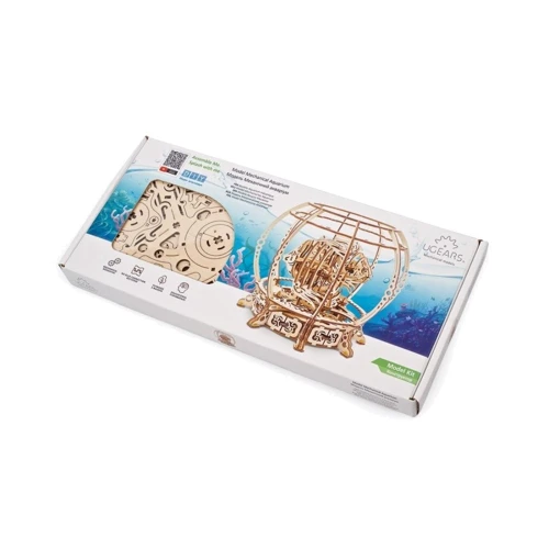 Механічний 3D пазл UGEARS Модель Механічний акваріум (70155) фото 6