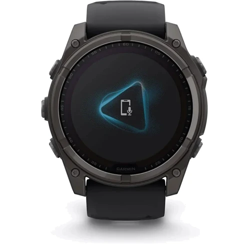 Смарт-часы Garmin Fenix 8 Solar 51mm Sapphire Carbon Grey DLC Titanium with Black/Pebble Grey Silicone Band (010-02907-11): Особенности Функция звонка, Динамик (громкая связь), Встроенный микрофон, Бесконтактная оплата, Большой экран, Влагозащищенные, С сапфировым стеклом, Металлический корпус, Фонарик, Компас, Барометр, Термометр, Та