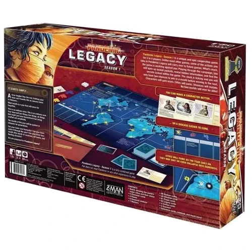 Настільна гра Ігромаг Пандемія. Спадщина. Сезон 1 (Червона коробка) (Pandemic Legacy: Season 1) (8063): Виробник Ігромаг
