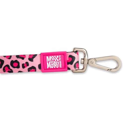Поводок короткий для собак Max & Molly Short Leash Leopard Pink L (4897039634247): Тип Поводок