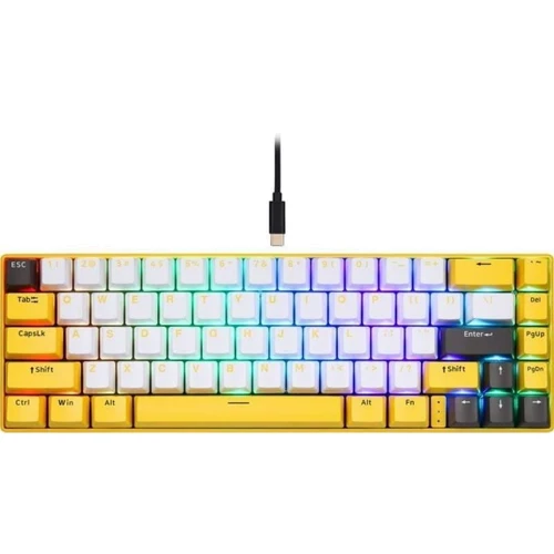 Клавиатура Motospeed BK67 Longhua Blue Yellow (mtbk67ymb): Интерфейс подключения Bluetooth