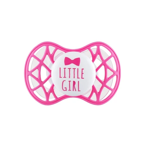 Пустушка Nuvita 7085 Air55 Cool Little Girl симетрична 6m+ рожева (NV7085SI)