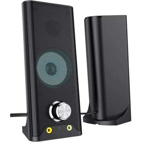 Акустическая система Hoco DS32 Plus 2.0 BT Black: Формат акустики 2.0