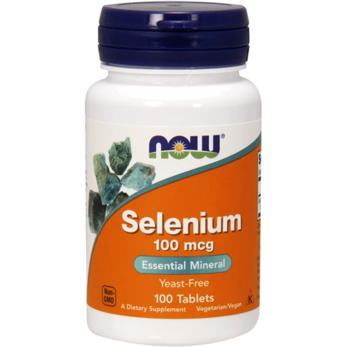 NOW Foods Selenium Yeast Free 100 mcg Селен без дрожжей 100 таблеток