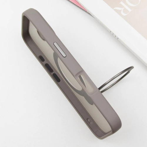 Чехол для iPhone Mobile Case Metal Buttons with MagSafe HQ Ring Grey for iPhone 16: Тип чехла накладка на заднюю часть