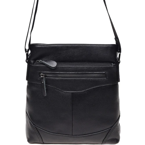 Чоловіча сумка планшет Borsa Leather чорна (K17801-black): Матеріал Натуральна шкіра