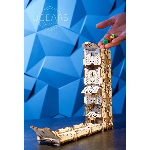 Механічний 3D пазл UGEARS "Модульний Дайс Тауер для настільних ігор" (70069): Кількість фрагментів, шт 172
