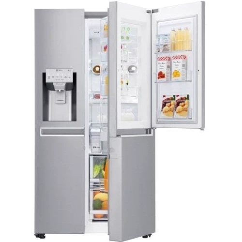 Холодильник Side-by-Side LG GSJ 961 NSBZ: Расположение морозильной камеры Слева