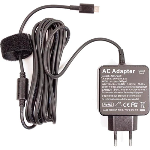Зарядний пристрій PowerPlant 220V, 20V 2.25A Type-C (NA700059): Напруга 20V