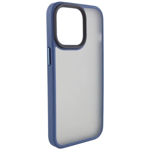 Чехол для iPhone Mobile Case TPU+PC Metal Buttons Blue for iPhone 15 Plus: Цвет синий