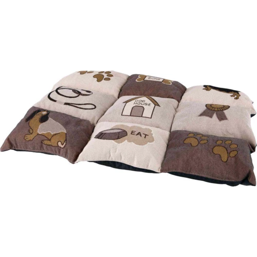 Матрац Trixie Patchwork 55х40 см коричневый/бежевый с собачками (4047974370629): Тип Лежак