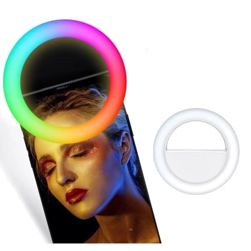 RGB Селфи кольцо XOKO BS-007U White RGB LED 9см фото 4