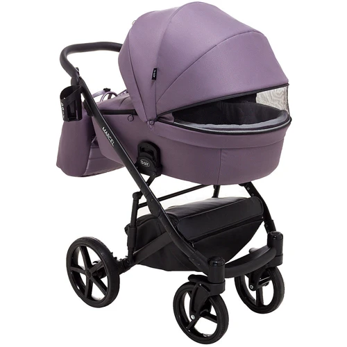 Коляска 2 в 1 Bair Marcel Soft BM-42 сирень: Материал колес резина