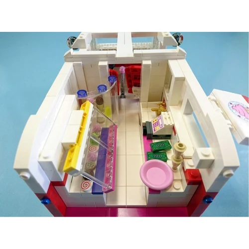 Конструктор XINGBAO XB-08004 MOC Фургон с мороженым, 1000 элемента