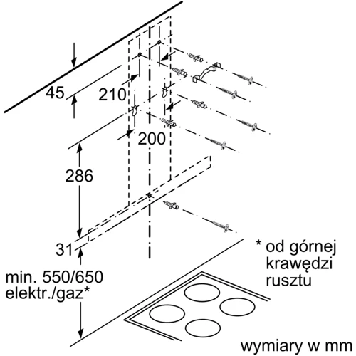 Витяжка Bosch DWB 94BC50: Матеріал корпусу нержавіюча cталь