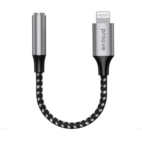 Адаптер Proove Adapter SoundMesh Lightning to jack 3.5mm Gray (ACSM00005101)