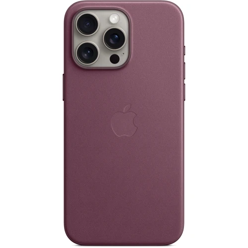 Чехол для iPhone Apple iPhone 15 Pro Max FineWoven Case with MagSafe - Mulberry (MT4X3ZM/A): Материалы Ткань