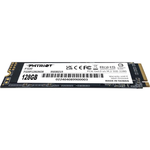 PATRIOT P320 128 GB (P320P128GM28): Интерфейс подключения PCI-Express 3.0 (x4)