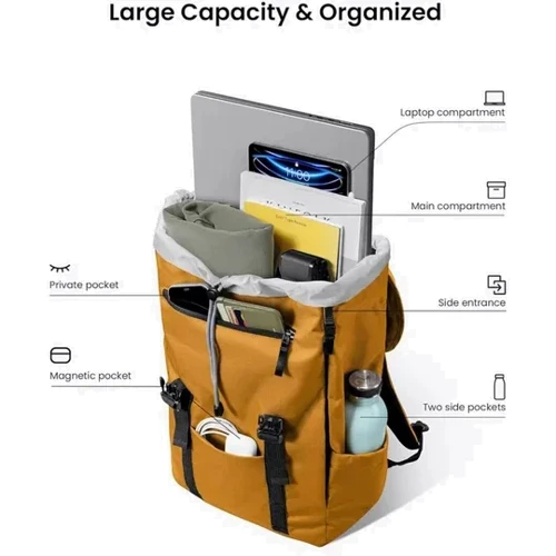 Сумка для ноутбуков Tomtoc 15.6" VintPack-TA1 Yellow (TA1M1Y1): Цвет желтый