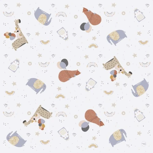 Коврик водонепроницаемый Cebababy 120x120 см Giraffe белый/беж (W-308-000-637)