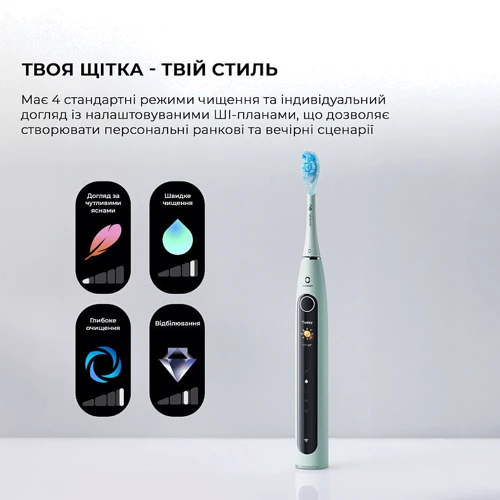 Зубная щетка Oclean X Pro 20 Electric Toothbrush Green (6970810556902)