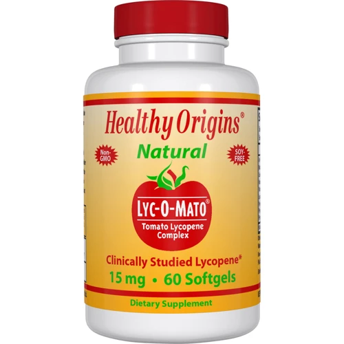 Healthy Origins Lyc-O-Mato 15 mg 60 softgels Ликопин из томатов на оливковом масле