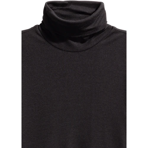 Водолазка H&M 4274874 40 черная: Состав Лиоцелл, Эластан