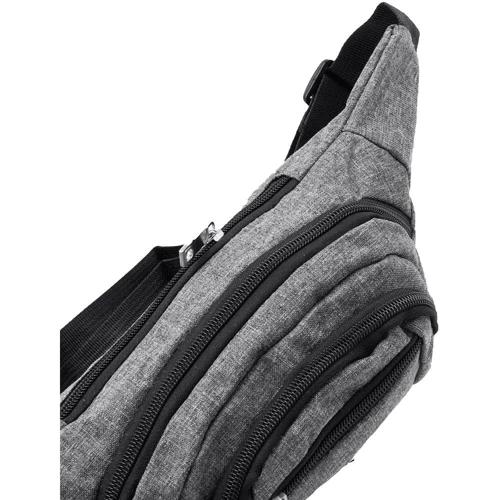 Мужская поясная сумка Valiria Fashion серая (4DETBP3256-9): Тип ручки Поясной ремень