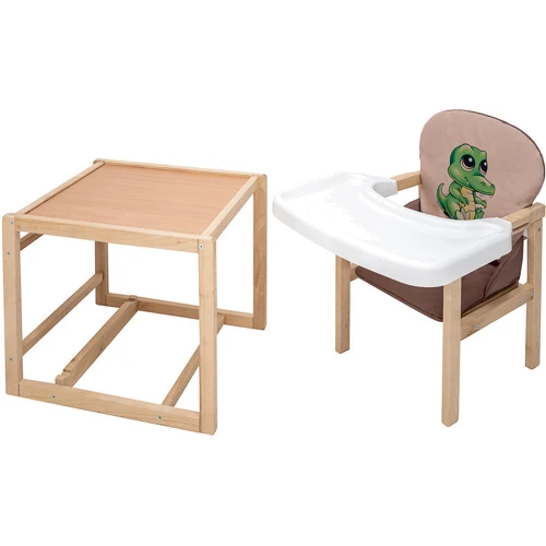 Стульчик-трансформер Babyroom Пеппи-230 eko капучино / шоколад (крокодил) (680994): Тип трансформер