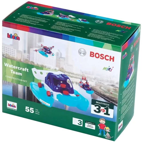 Строительный набор 3-в-1, катер - конструктор команда водных суден Klein Bosch 3 in 1 Watercr