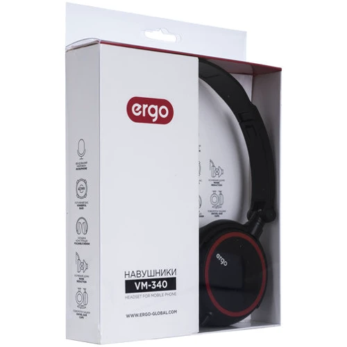 Наушники Ergo VM-340 Black: Чувствительность (дБ) 96