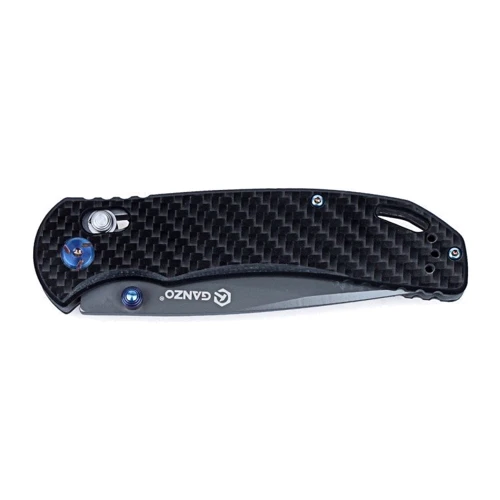 Нож Ganzo G7533-CF: Система открывания одной рукой есть