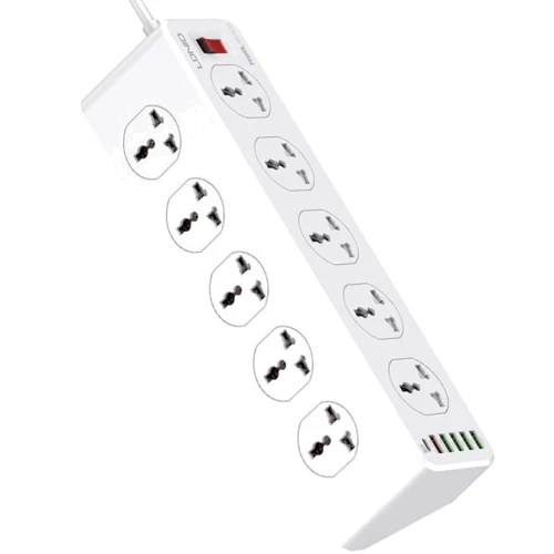 Сетевой фильтр LDNIO SC10610 (10 ports / 1PD / 1QC3.0 / 4 USB / 2m) White