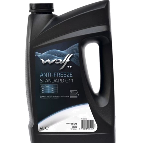 Охолоджуюча рідина WOLF ANTI-FREEZE STANDARD G11 4Lx4