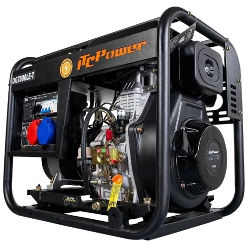 Дизельный генератор ITC Power DG7800LET: Тип запуска электрический пуск