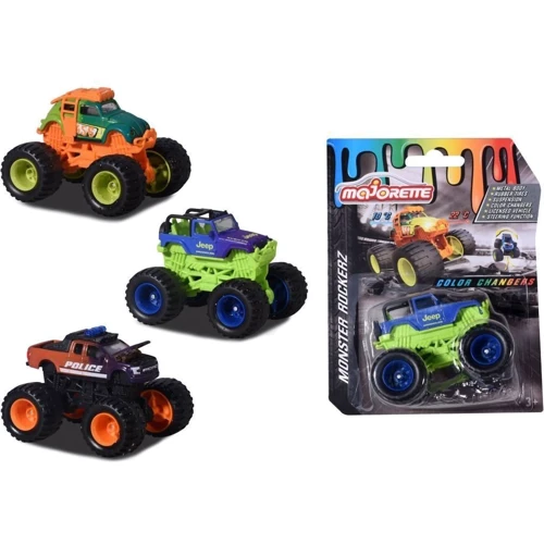 Машинка металева Majorette Монстер рокерз. Зміна кольору, 9 см, 3 види, 3+ (2057257)